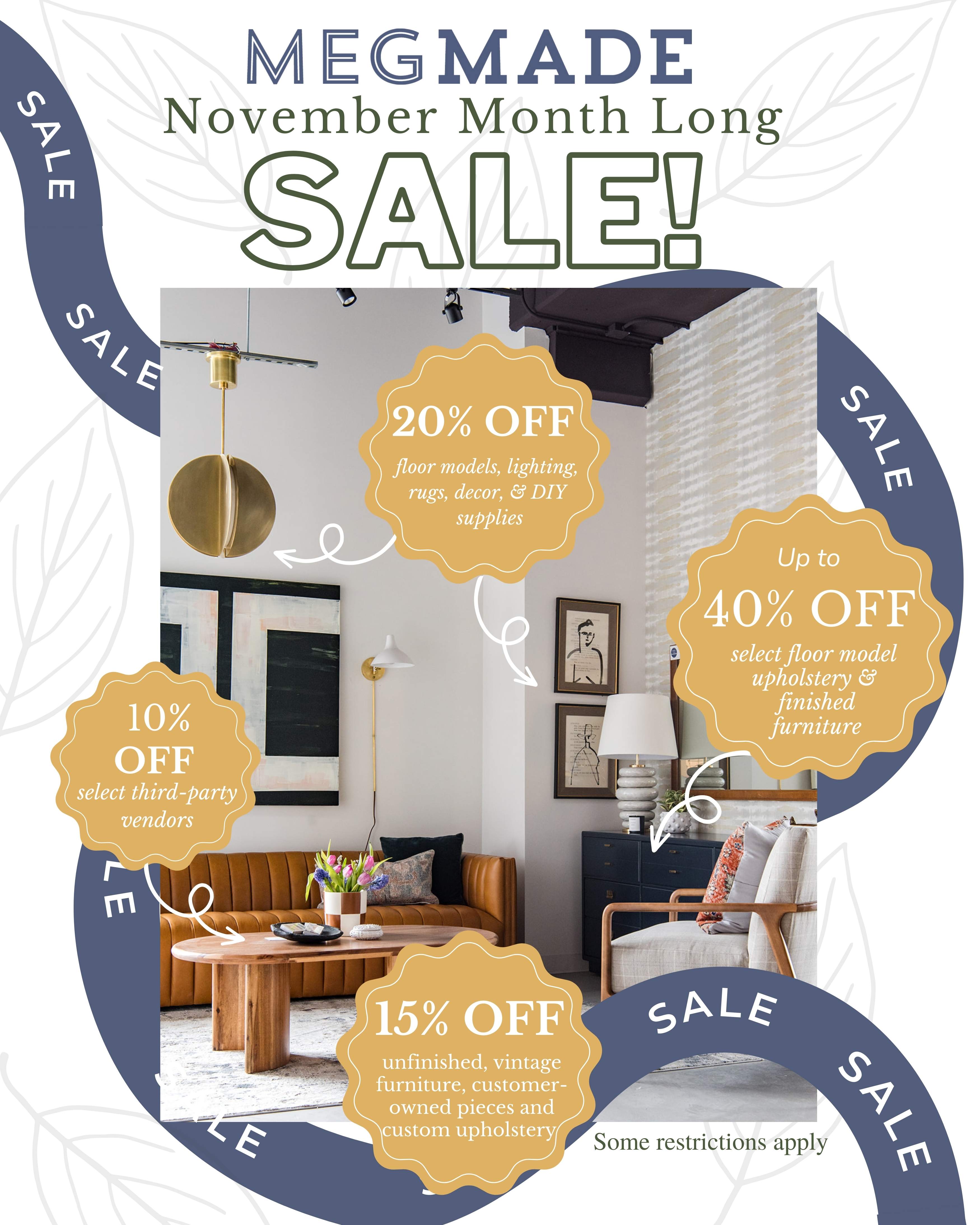 MEGMADE'S MONTH-LONG SALE