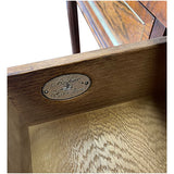 46" Unfinished 2 Drawer Baker Vintage Console #08806
