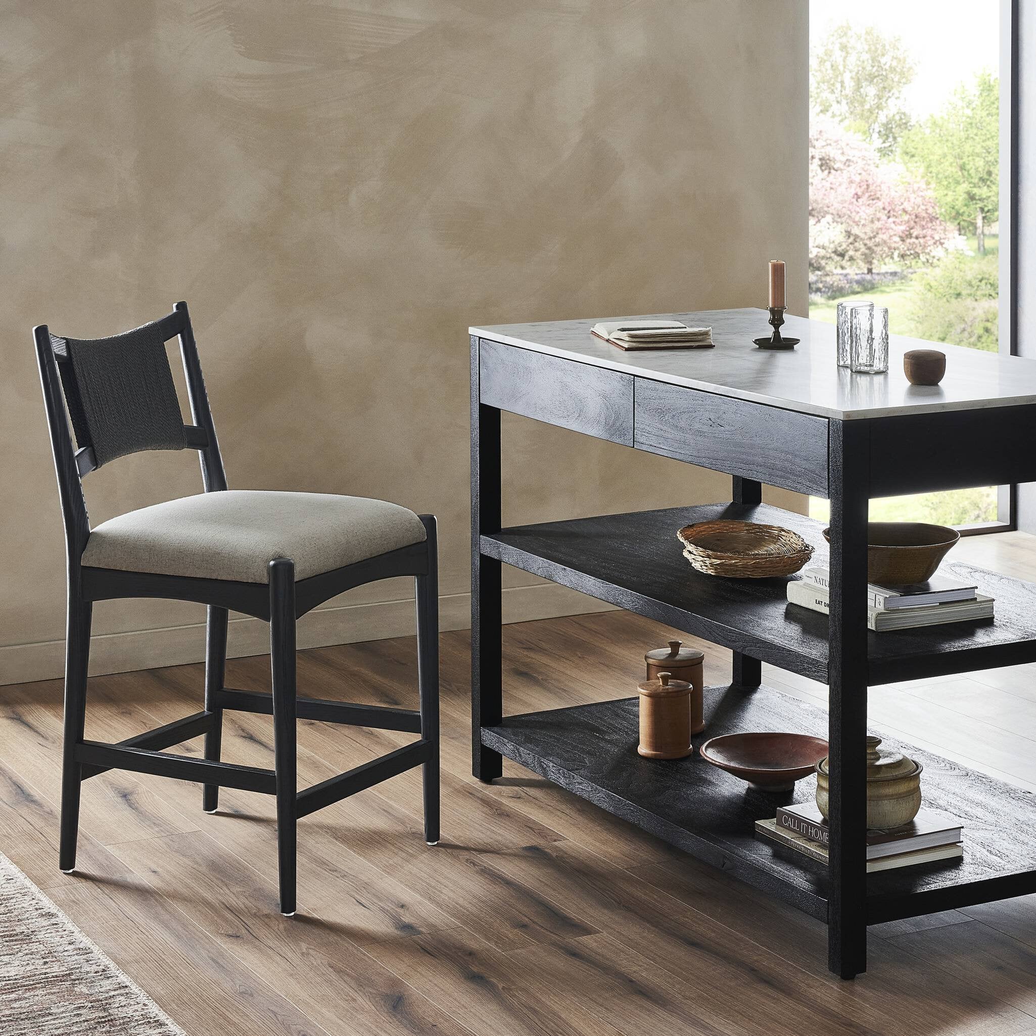 Shop credenzas and discover refinishing services in the Chicago area. MegMade designs has been featured in New York Times for their lacquered farmhouse living room home design style. Visit the MegMade store in the Evanston - Chicago area.