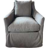 34" Ingrid Slip Swivel Chair