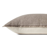 Jean Stoffer x Loloi  Dark Taupe Pillow