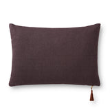 Magnolia Home by Joanna Gaines x Loloi  Mocha / Plum Pillow