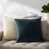 Cotton Velvet Lumbar Pillow