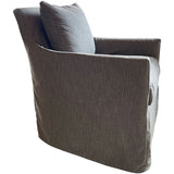 34" Ingrid Slip Swivel Chair