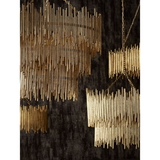 Prescott Gold Leaf Chandelier