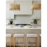 Prescott Gold Leaf Chandelier