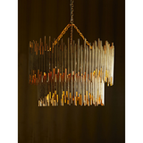 Prescott Gold Leaf Chandelier