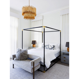 Prescott Gold Leaf Chandelier