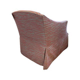Pink and Gray Zebra Swivel Chair