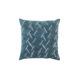 Blue Geometric Throw Pillow
