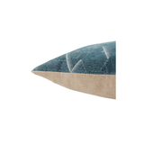 Blue Geometric Throw Pillow