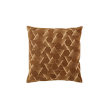 Caramel Geometric Throw Pillow