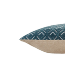 Blue Textured Lumbar Pillow
