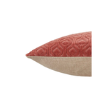 Rose Textured Lumbar Pillow