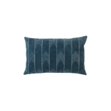 Blue Chevron Lumbar Pillow