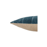 Blue Chevron Lumbar Pillow