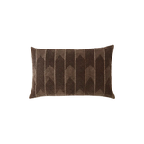 Mocha Chevron Lumbar Pillow