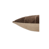 Mocha Chevron Lumbar Pillow