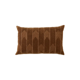 Caramel Chevron Lumbar Pillow