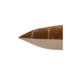 Caramel Chevron Lumbar Pillow