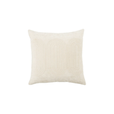 Deco White Throw Pillow