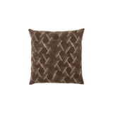 Brown Geometric Throw Pillow